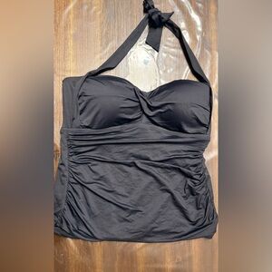 Ralph Lauren Elegant Black Halter Tankini